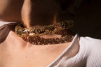 O’leeq pattern  necklace - عرق العليق