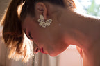 Flower pattern earring - عرق الورد